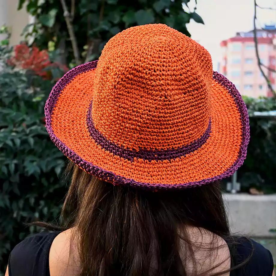 Güneş Çemberi |  El Örgüsü Şapka - Görsel 2