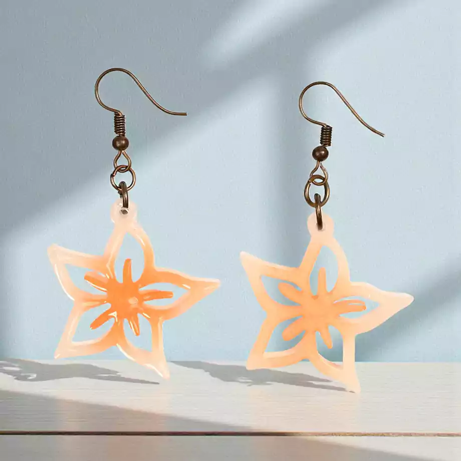 Florencia | Çiçek Formlu Epoksi Küpe