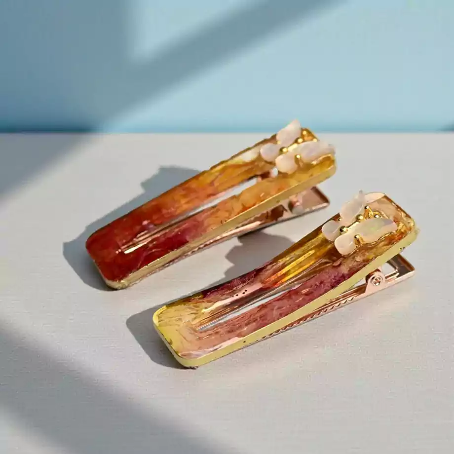 Gün Batımı Işıltısı | El Yapımı Toka Seti