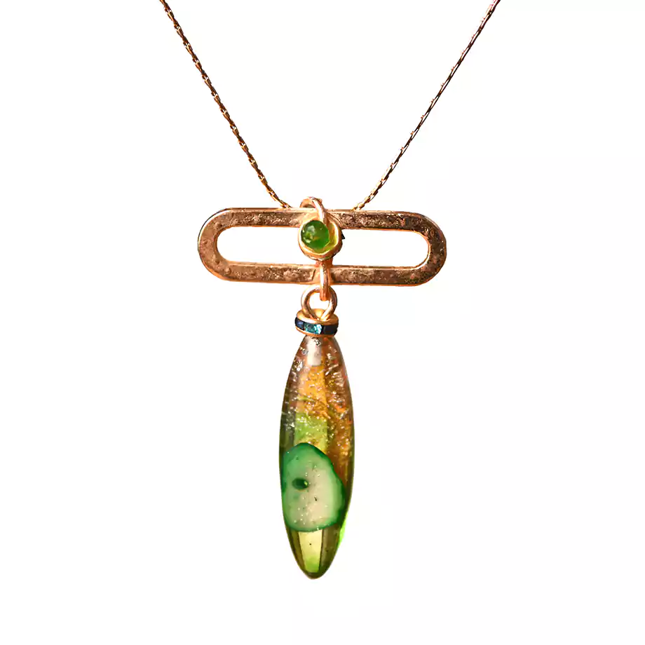 İnisiyasyon Damlaları Epoksi Kolye - Görsel 2