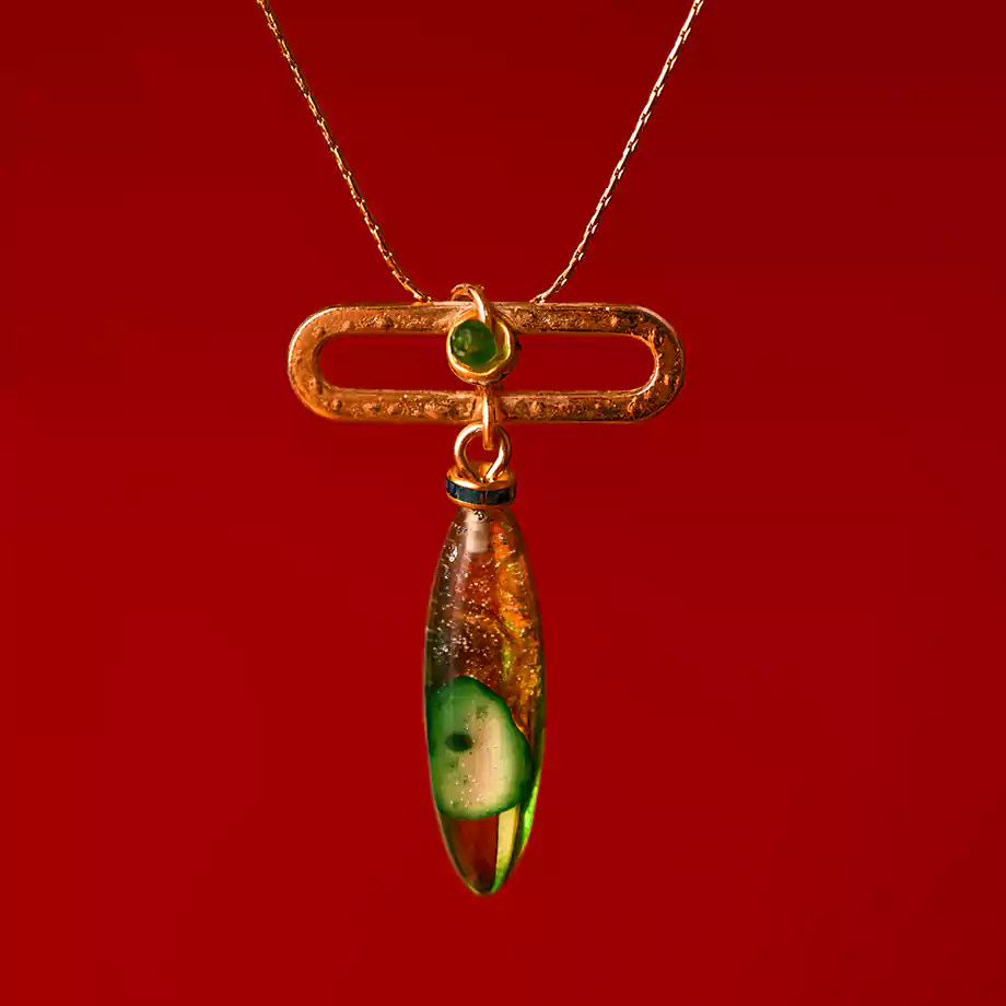 İnisiyasyon Damlaları Epoksi Kolye - Görsel 3