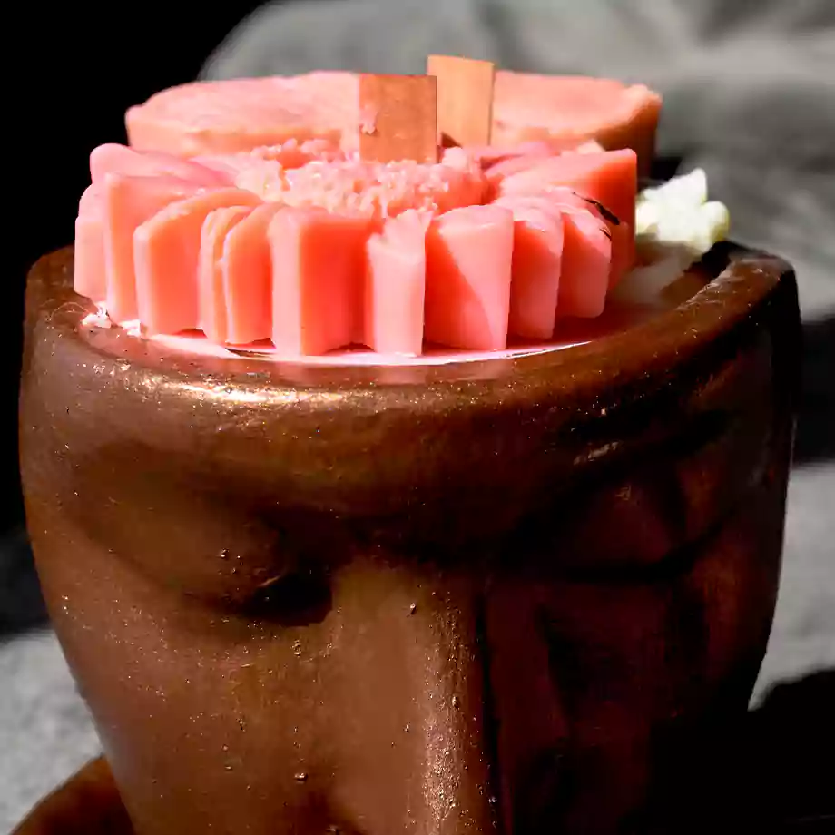 Bronz Büst Tasarım Mum ve Tütsülük Seti - Görsel 2