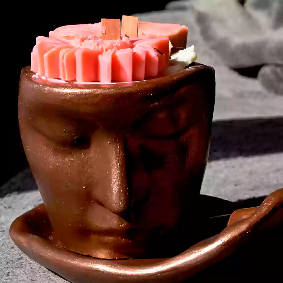 Bronz Büst Tasarım Mum ve Tütsülük Seti - Görsel 10