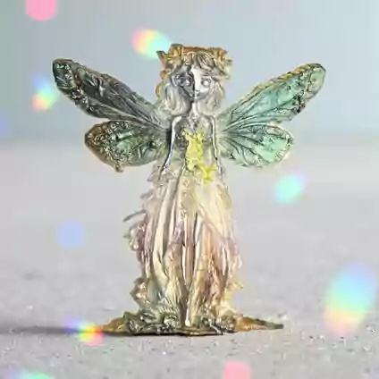 Mavi Rüya Perisi Epoksi Figür Kolye Ucu